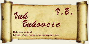 Vuk Bukovčić vizit kartica